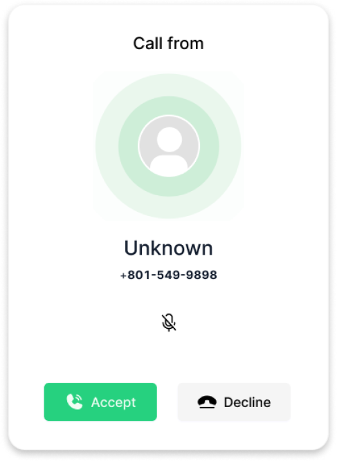 calls unknown