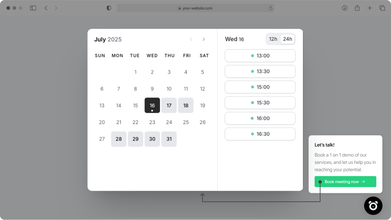 Panda calendar